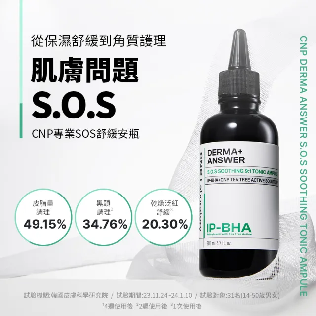 【CNP Laboratory】官方直營 專業SOS舒緩安瓶200ml