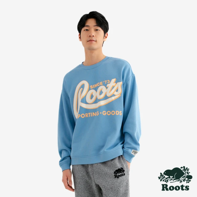 Roots Roots中性-SPORTING GOODS RELAXED 圓領上衣(藍色)