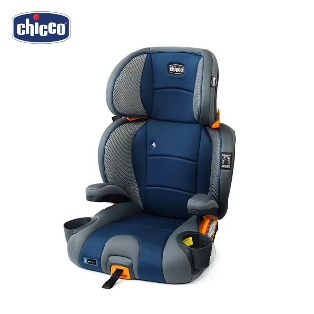 Chicco KidFitAdapt Plus成長型安全汽座智能恆溫版-霧化藍(isofix latch 增高坐墊)