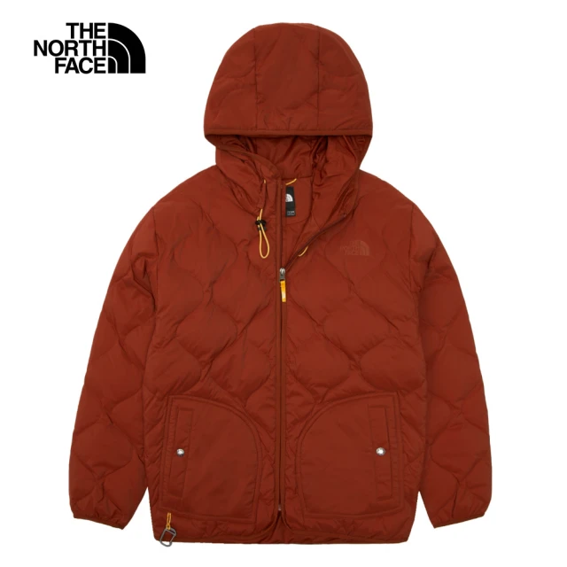 The North Face 北面男款紅色DWR防潑水羽絨外套｜83SBUBC(600蓬鬆度)