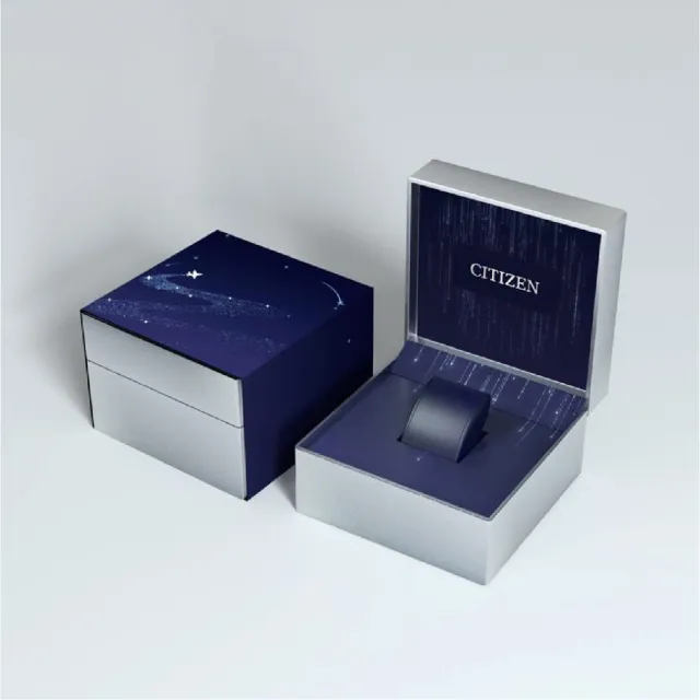 【CITIZEN 星辰】PAIR系列 亞洲限定 光動能銀河黑情侶對錶 附贈專屬錶盒(BM7595-89E+EW2595-81E)