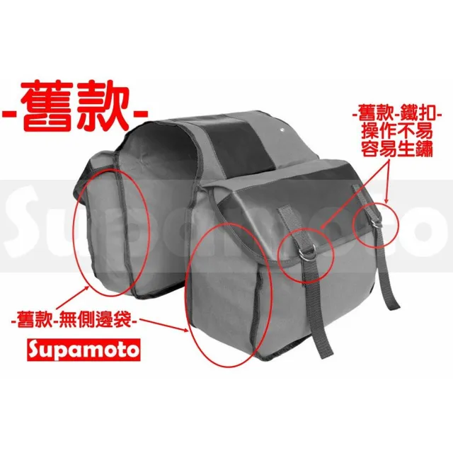 【Supamoto】機車馬鞍包―帆布款 (復古馬鞍袋/復古檔車改裝/側包/側箱/加掛包包)