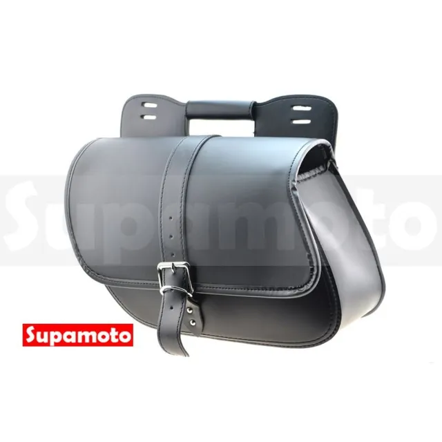 【Supamoto】機車馬鞍包―提把流線款J (皮革馬鞍袋/復古檔車改裝/側包/側箱/加掛包包)