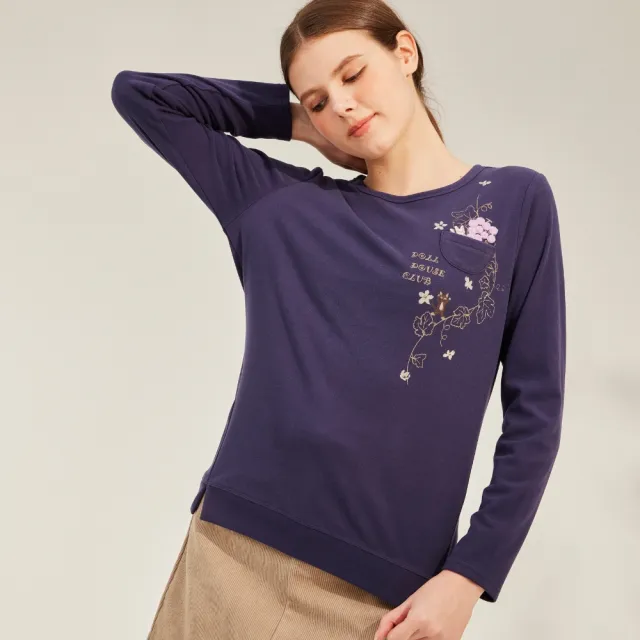 YASA 日系雙織暖絨造型上衣