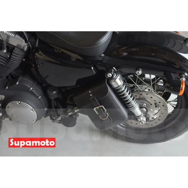 【Supamoto】MG55―長型車頭包 (皮革龍頭包/復古檔車改裝/側包/側箱/車尾包/加掛包包)