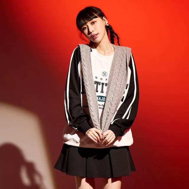 【MAJOR MADE】運動風文字刺繡大學T(大學T/刺繡T/長袖)
