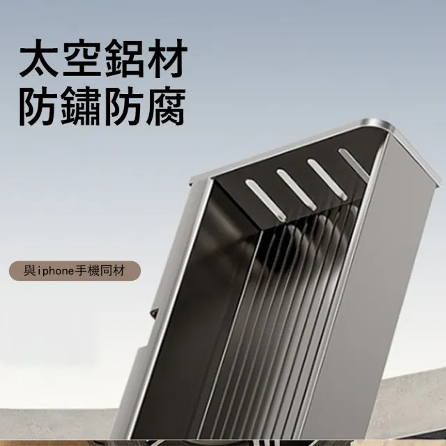 【Sager】太空鋁浴室真空吸盤置物架 (免打孔/附毛巾桿+活動掛鈎/洗手台壁掛收納架/廚房衛浴大容量瀝水籃)