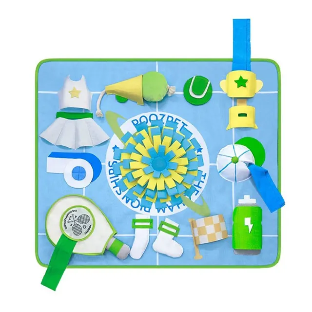 【POOZPET】網球主題·嗅聞墊(狗玩具、貓玩具、藏食玩具)