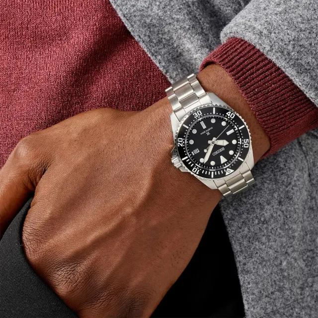 【SEIKO 精工】PROSPEX 太陽能錶 200米防水 潛水錶 手錶 男錶 年終送禮 禮物-41mm(V157-00A0D.SNE597P1)