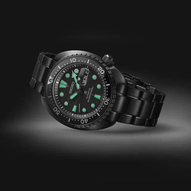 【SEIKO 精工】PROSPEX 黑潮系列海龜機械潛水錶/45mm 父親節 (4R36-06Z0SD SRPK43K1)