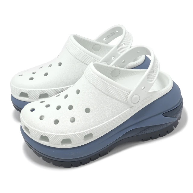 Crocs 洞洞鞋 Mega Crush Matte Clog 男女鞋 月光灰 經典光輪花呢克駱格 厚底 卡駱馳(2107491NL)