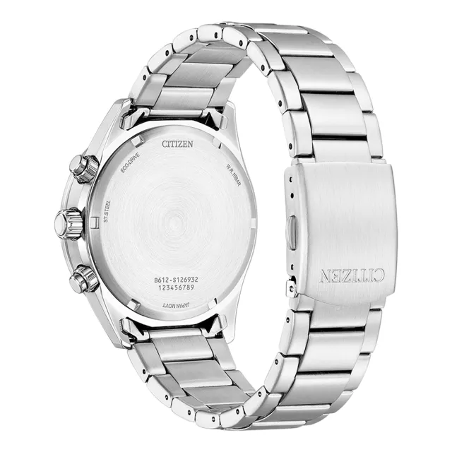 【CITIZEN 星辰】超酷軍綠光動能石英錶競速計時男錶-綠x銀/43mm 雙11(CA0770-72X)送禮