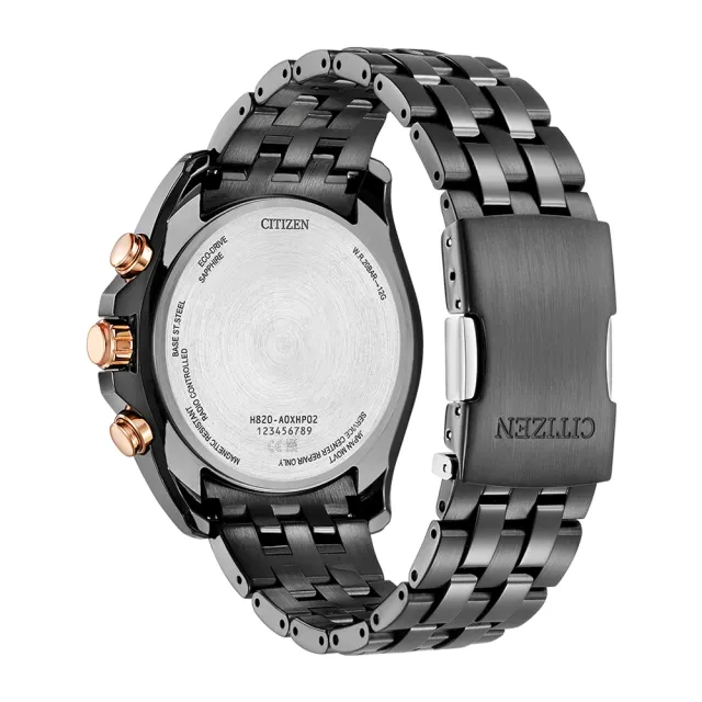 【CITIZEN 星辰】GENTS 超越無限電波光動能男錶-綠x黑/44.3mm(AT9128-87X)618 禮物