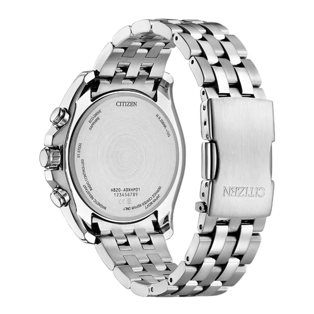 【CITIZEN 星辰】GENTS 超越無限電波光動能男錶-藍x銀/44.3mm(AT9120-89L)618 禮物