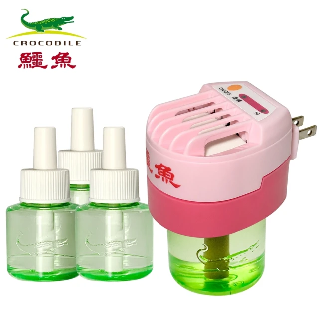 生活King 鱷魚液體電蚊香組(電蚊液3罐+蚊香座)好評推薦