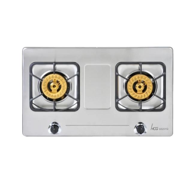 HCG 和成 GS231Q 雙口瓦斯爐 不鏽鋼爐臺 傳統外擴火焰 壓電點火 臺灣製造 天然瓦斯桶裝適用