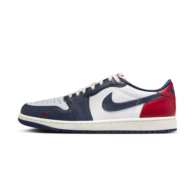 NIKE 耐吉 Air Jordan 1 OG 男鞋 深藍紅色 霍華德大學配色 經典 皮革 喬丹 休閒鞋 HQ2993-100