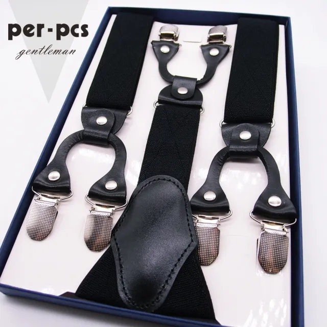 【per-pcs 派彼仕】嚴選休閒品味吊帶_黑(HA-0060)