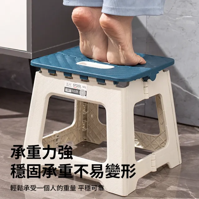 【Cam 2入組】家用加厚手提折疊椅 戶外便攜露營凳子 釣魚折疊凳 兒童小板凳 塑膠小椅子