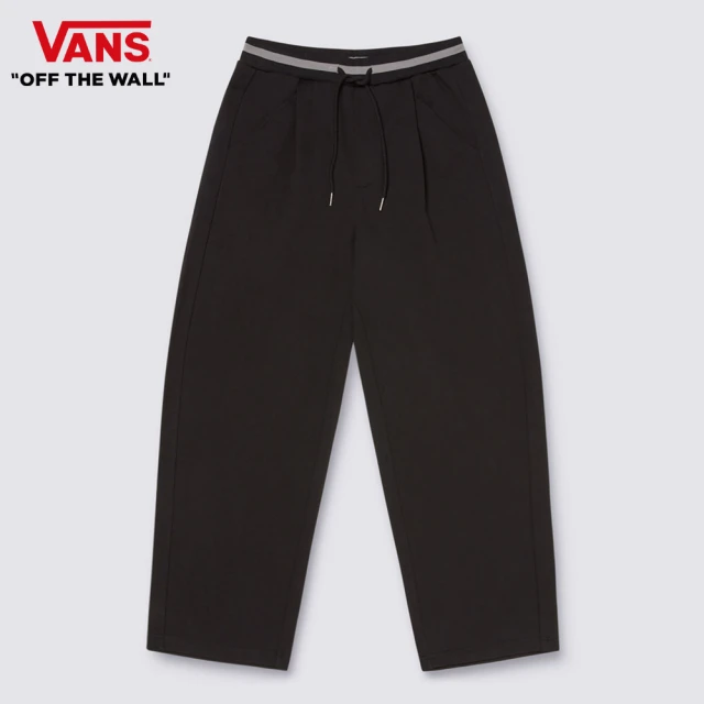 VANS 官方旗艦 Baggy Rib 男女款黑色運動長褲