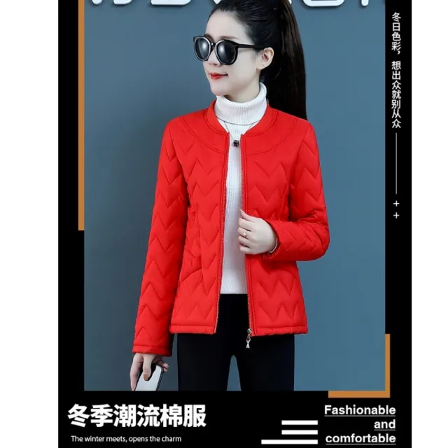 【A3】時尚馬卡保暖棉外套(時尚休閒 保暖柔軟舒適)