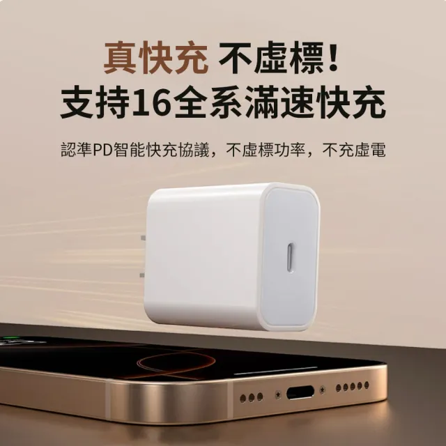 【OMG】iPhone16/15 PD20W快充充電器(USB-C/Type-C充電頭)