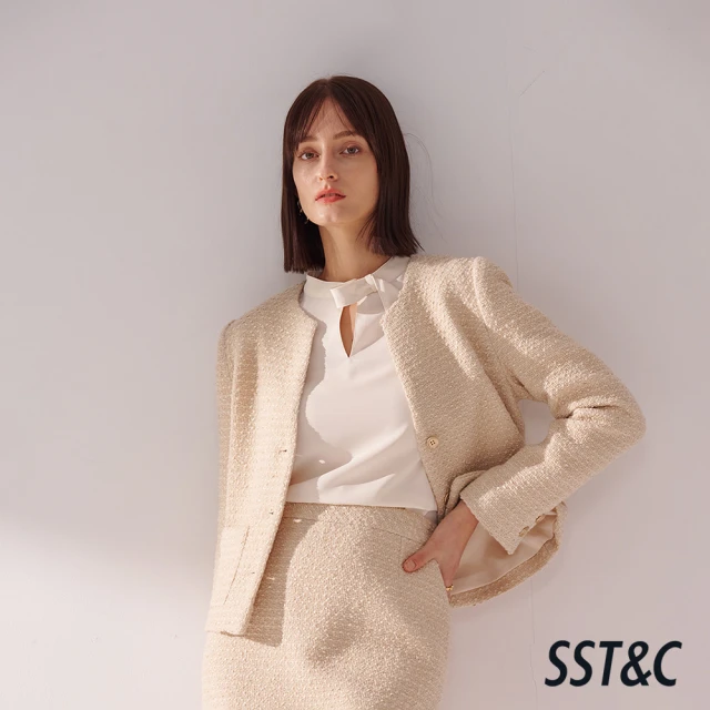 SST&C 杏色粗呢外套01122410002(新品上市)