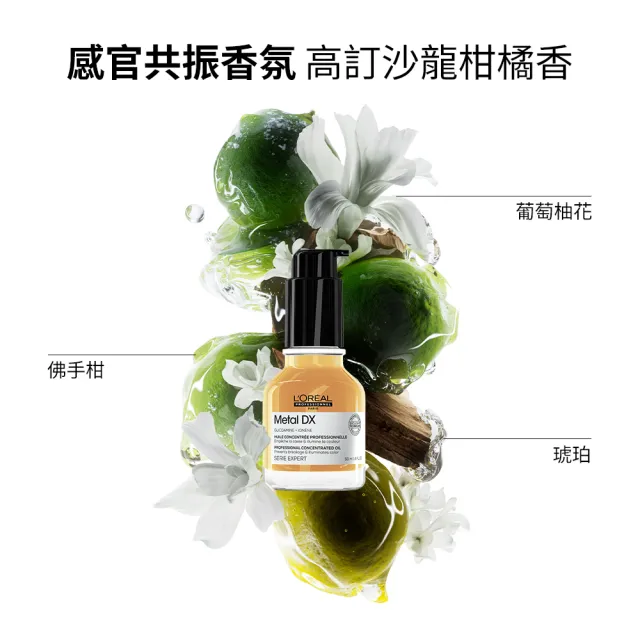 【L’OREAL 巴黎萊雅PRO】絲漾博吸金喚彩抗躁護髮油50ml(抗毛躁/柔順/濕髮用/護髮/防斷/抗躁小金安瓶)