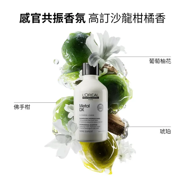 【L’OREAL 巴黎萊雅PRO】絲漾博吸金洗髮精500ml+飽和護色洗髮精500ml(柔順/抗毛躁/染髮必備/護髮/持久)