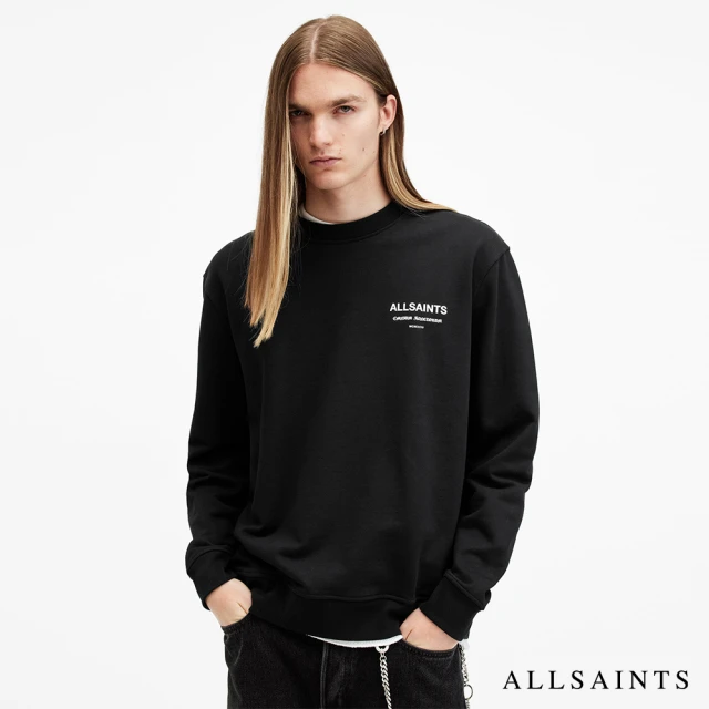 ALLSAINTS SANCTUM 長袖T恤Jet Black M028NB(寬鬆版型)