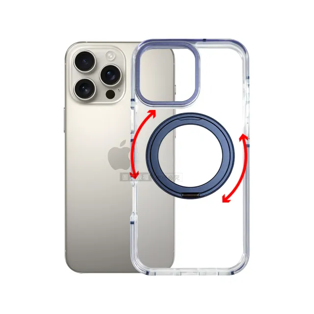 【VOORCA】iPhone 16 Pro 6.3吋 非凡360系列 旋轉磁吸立架 軍規防摔保護殼
