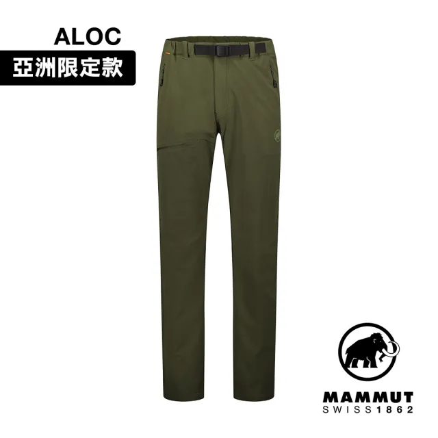 【Mammut 長毛象官方直營】Yadkin 2.0 SO Pants AF Men 日系彈性防潑水登山長褲 深沼澤綠 男款 #1021-01230