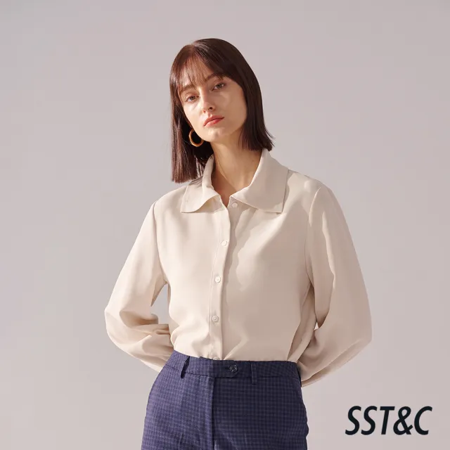 【SST&C】女裝 奶茶色設計翻領上著01082410004(換季55折)