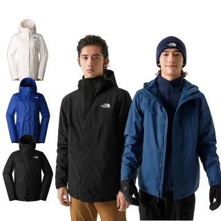 【The North Face 官方旗艦】雙11限定組-男女款防水透氣三合一外套(多款任選)