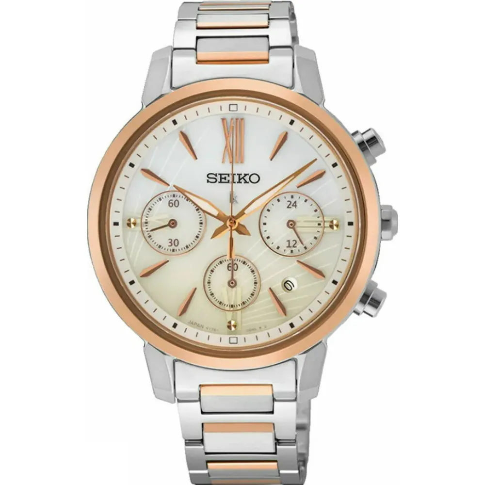 【SEIKO 精工】LUKIA 王淨廣告款 海芋綻放 太陽能計時女錶-36.2mm(SSC920J1 / V175-0FC0Y)