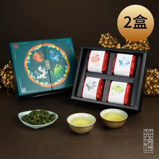 【茶曉得】四方神獸風華烏龍茶葉禮盒75gx4包x2盒(贈品牌提袋)