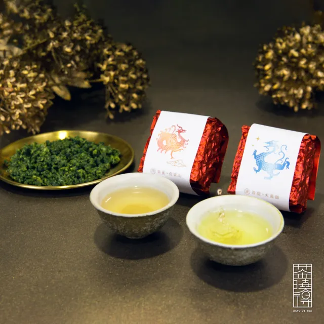 【xiao de tea 茶曉得】四方神獸風華烏龍茶葉禮盒75gx4包x2盒(贈品牌提袋/中秋節/年節送禮/茶葉/禮盒)