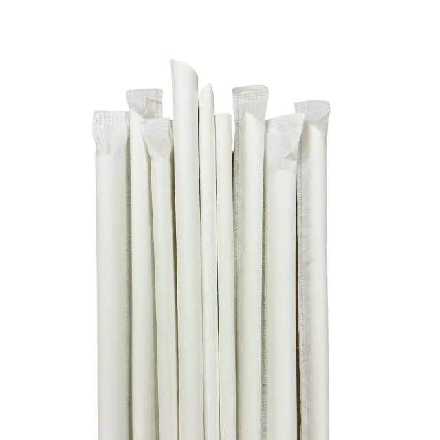 【CLEAN 克林】箱售『台灣製』營業用6mm尖口環保紙吸管4000支/箱(內用 外帶 紙吸管 環保吸管 無塑 耐用)