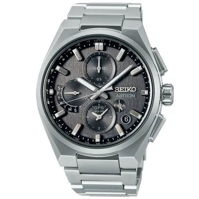 【SEIKO 精工】Astron系列 GPS 鈦金屬 太陽能計時腕錶 錶 手錶 送禮 (SSH163J1/5X83-0AE0D)