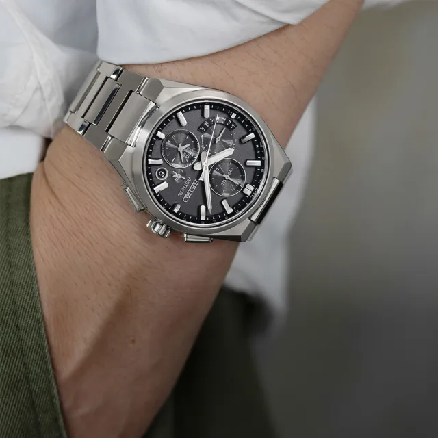 【SEIKO 精工】Astron系列 GPS 鈦金屬 太陽能計時腕錶 錶 手錶 送禮 (SSH163J1/5X83-0AE0D)