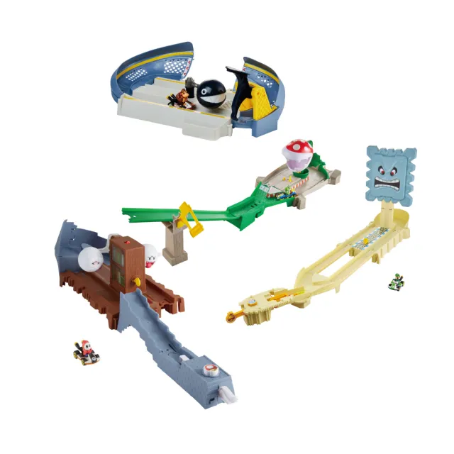 【ToysRUs 玩具反斗城】Hot Wheels風火輪 Mario Kart系列軌道組 超級瑪利歐 - 隨機發貨