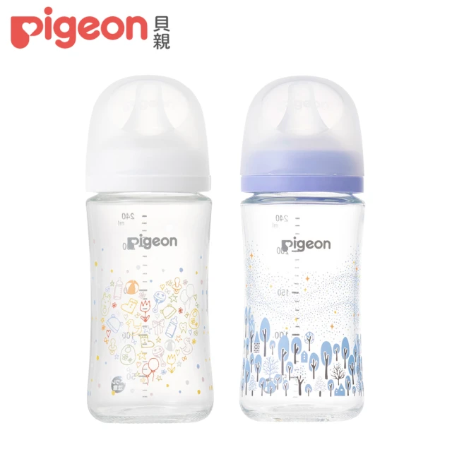 Pigeon 貝親 第三代母乳實感彩繪款玻璃奶瓶240ml(日本限定款)