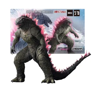 【BANDAI 萬代】萬代 哥吉拉與金剛2 SHM 哥吉拉 Evolved 2024 粉色背脊(代理版)