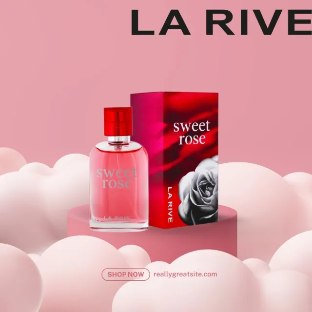 【LA RIVE】Sweet Rose 粉紅玫瑰淡香精30ml(專櫃公司貨 歐洲原裝進口)