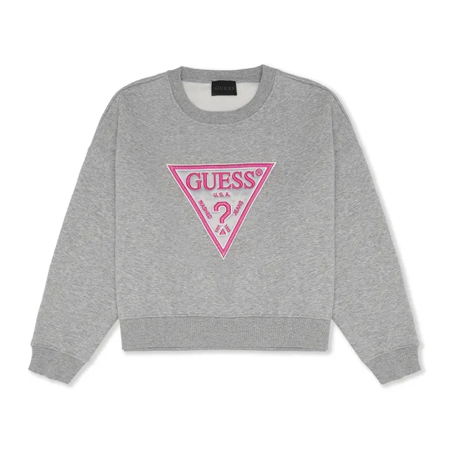 【GUESS】雙11 男女款-經典LOGO/刺繡 休閒大學T(多款選)