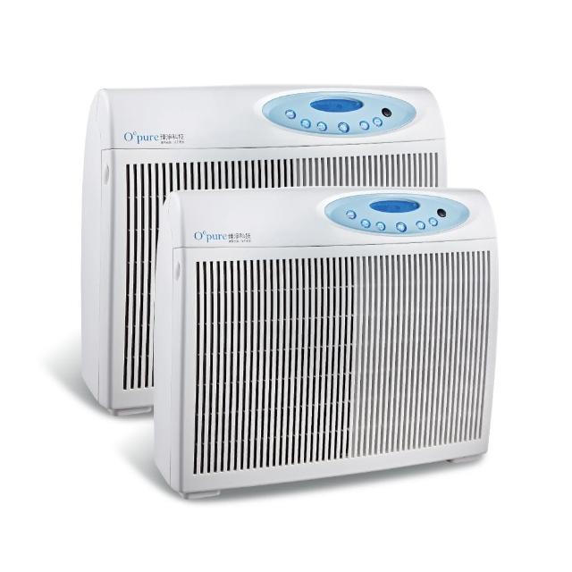 【Opure 臻淨】雙機組合包 A4高效抗敏HEPA光觸媒抑菌DC節能空氣清淨機(三級能效、高效抗敏)