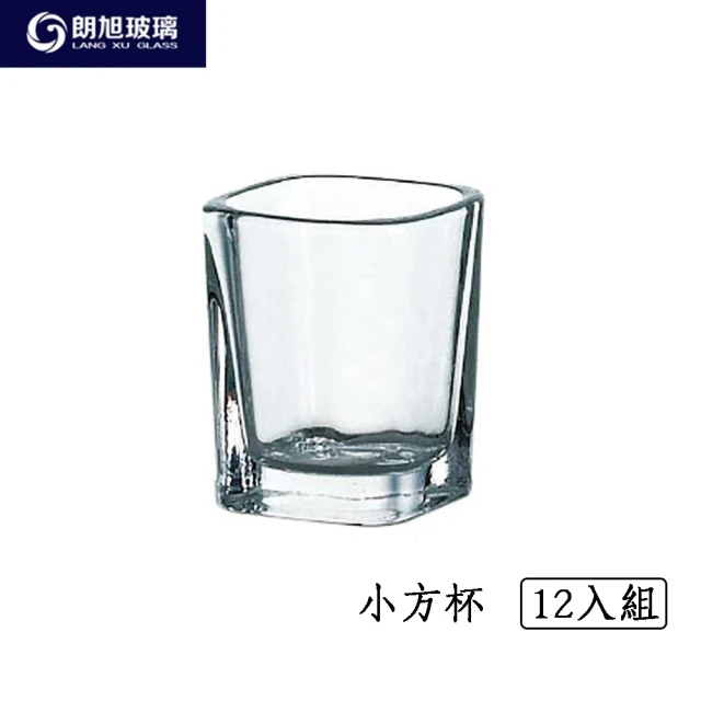 朗旭玻璃 小方杯12入組 62cc 一口杯(甜點杯/酒杯/布丁杯/奶酪杯/優格杯)