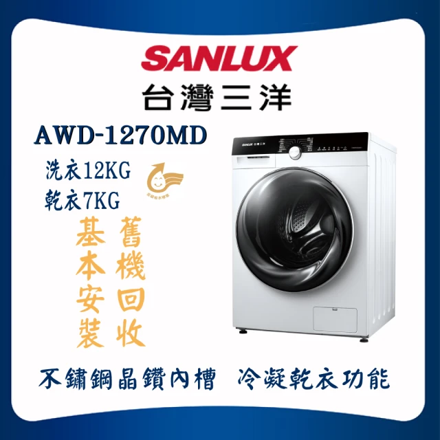 SANLUX 台灣三洋 6.5KG定頻洗衣機(ASW-68H