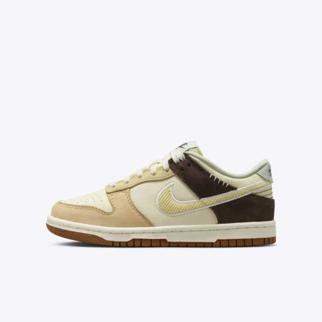 NIKE 耐吉 Dunk Low GS 大童 休閒鞋 運動 復古 低筒 舒適 百搭 椰奶 棕(HQ3474-171)