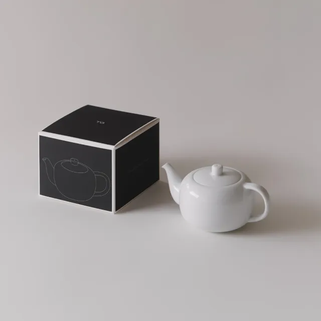【TG】白瓷中式茶壺 300ml(台玻 X 深澤直人)